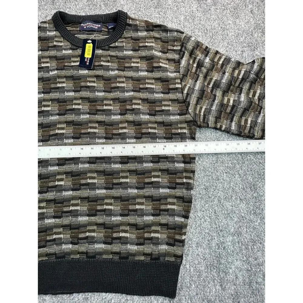 Vintage Roundtree & Yorke Sweater Men's M Deadstock Made USA 100% Cotton Knit - Picture 5 of 6